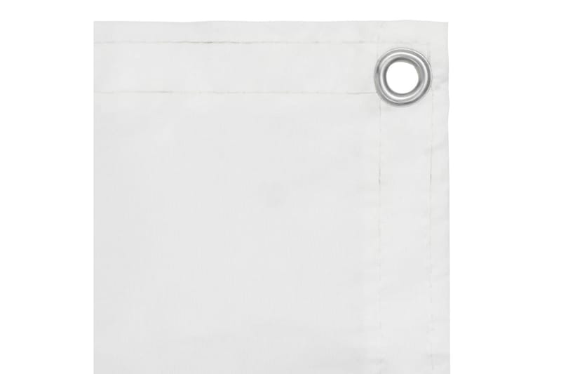 Balkongskjerm hvit 120x500 cm oxfordstoff - Hvit - Balkongbeskyttelse