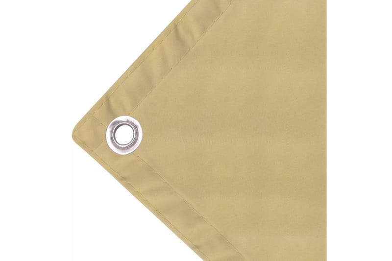 Balkongskjerm Oxfordstoff 90x600 cm Beige - Beige - Hagemøbler & utemiljø - Solbeskyttelse - Balkongbeskyttelse