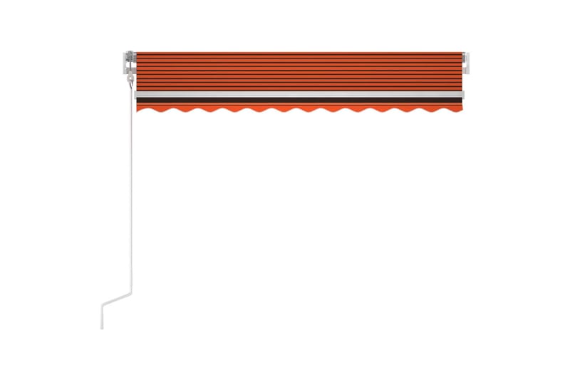 Automatisk markise med LED og vindsensor 300x250cm - Oransj - Hagemøbler & utemiljø - Solbeskyttelse - Markiser