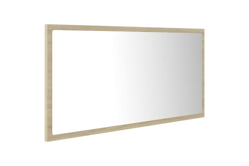 LED Baderomsspeil 90x8,5x37 cm sponplate sonoma eik - Brun - Hagemøbler & utemiljø - Solbeskyttelse - Markiser