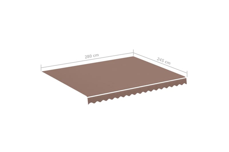 Erstatningsduk for markise brun 3x2,5 m - Hagemøbler & utemiljø - Solbeskyttelse - Markiser - Markisetilbehør - Markisevev & markisestoff