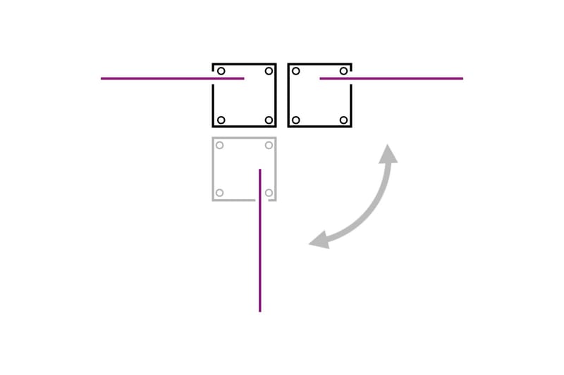 Uttrekkbar sidemarkise 100x1000 cm blå - Hagemøbler & utemiljø - Solbeskyttelse - Markiser - Sidemarkise