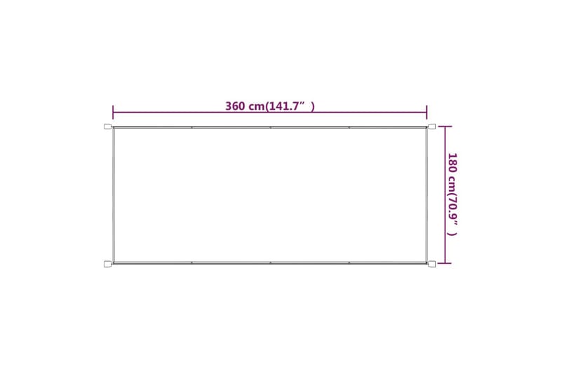 Vertikal markise blå 180x360 cm oxford stoff - Blå - Hagemøbler & utemiljø - Solbeskyttelse - Markiser