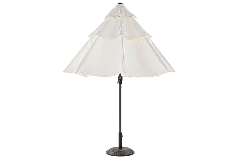 Parasolll Roblin 285x285 cm - Beige/Sort - Hagemøbler & utemiljø - Solbeskyttelse - Parasoller