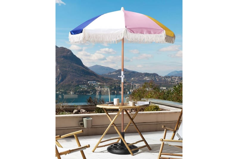 Parasolll Teulon 150 cm - Gul/Rosa/Blå/Hvit/Lysebrun - Hagemøbler & utemiljø - Solbeskyttelse - Parasoller