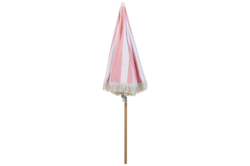 Parasolll Teulon 150 cm - Rosa/Hvit/Lysebrun - Hagemøbler & utemiljø - Solbeskyttelse - Parasoller