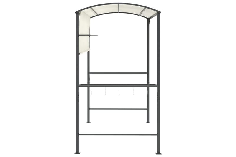 beBasic Paviljong med tak 220x110x200 cm kremhvit - Krem - Komplett paviljong