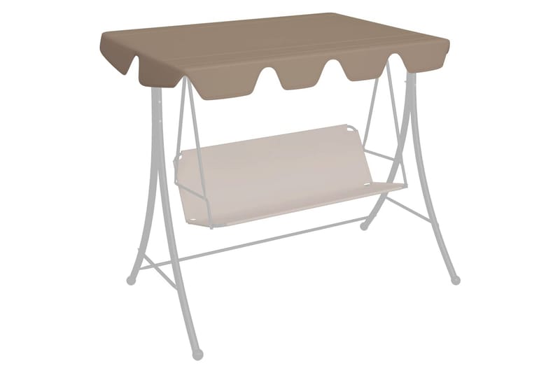 Erstatningsbaldakin hagehuske 150/130x70/105cm 270g/m² - Taupe - Hagemøbler & utemiljø - Solbeskyttelse - Paviljong - Paviljongtak