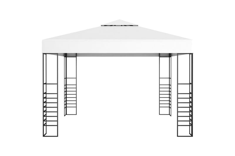 Hagetelt 3x3 m hvit - Hvit - Hagemøbler & utemiljø - Solbeskyttelse - Paviljong - Komplett paviljong