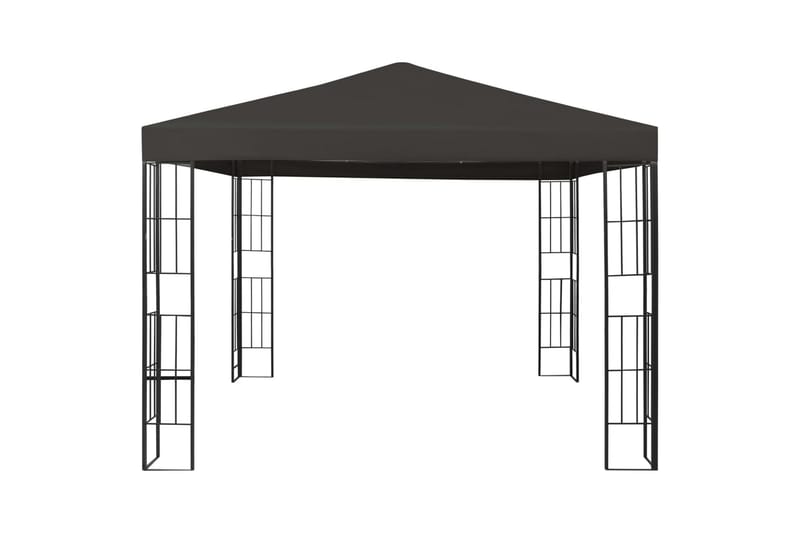 Paviljong 3x3 m antrasitt - Grå - Hagemøbler & utemiljø - Solbeskyttelse - Paviljong - Komplett paviljong