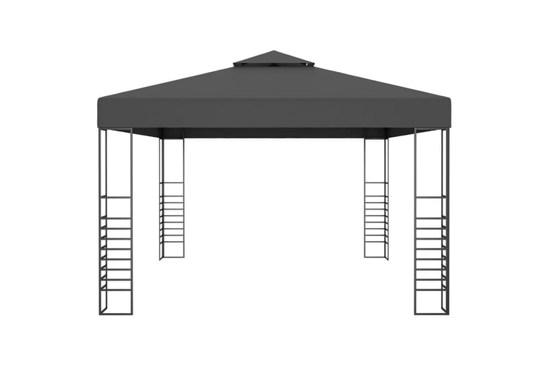 Paviljong 3x4 m antrasitt - Grå - Hagemøbler & utemiljø - Solbeskyttelse - Paviljong - Komplett paviljong