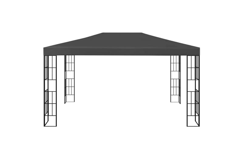 Paviljong 3x4 m antrasitt - Grå - Hagemøbler & utemiljø - Solbeskyttelse - Paviljong - Komplett paviljong