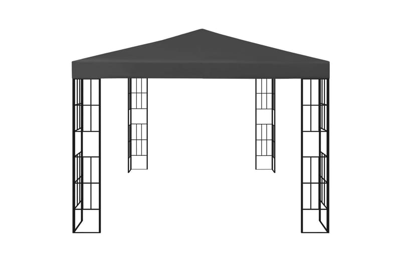 Paviljong 3x4 m antrasitt - Grå - Hagemøbler & utemiljø - Solbeskyttelse - Paviljong - Komplett paviljong