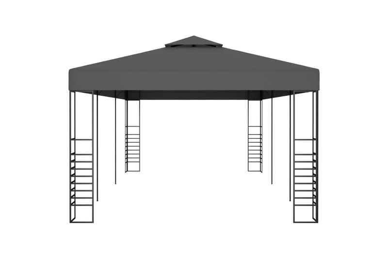 Paviljong 3x6 m antrasitt - Grå - Hagemøbler & utemiljø - Solbeskyttelse - Paviljong - Komplett paviljong