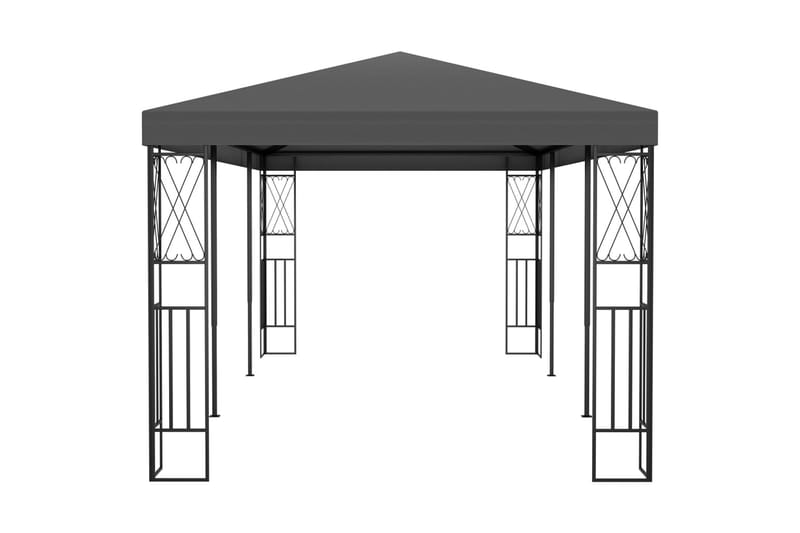 Paviljong 3x6 m antrasitt stoff - Hagemøbler & utemiljø - Solbeskyttelse - Paviljong - Komplett paviljong