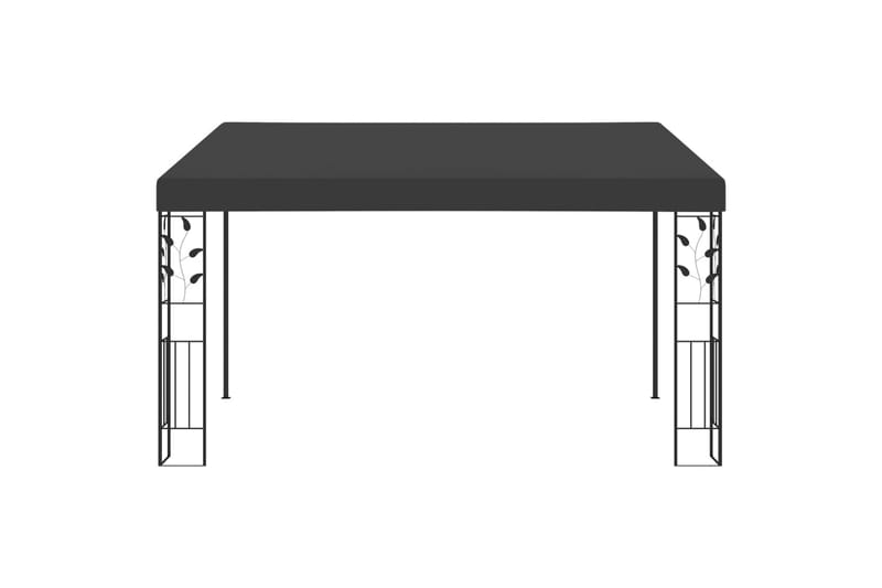 Veggmontert paviljong 4x3x2,5 m antrasitt - Hagemøbler & utemiljø - Solbeskyttelse - Paviljong - Komplett paviljong