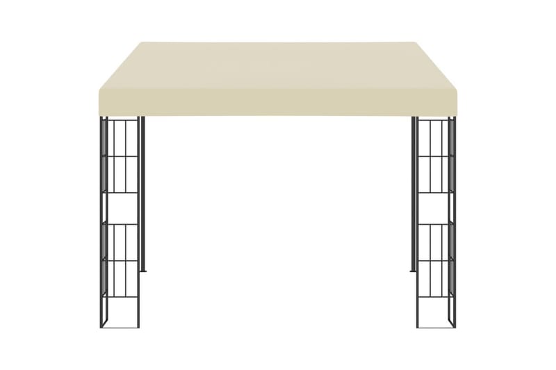 Veggmontert paviljong 3x3 m kremhvit stoff - Hagemøbler & utemiljø - Solbeskyttelse - Paviljong - Komplett paviljong