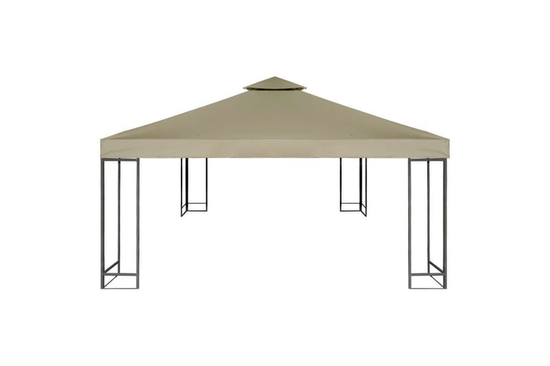 Lysthus dekke baldakin erstatning 310 g/ m² beige 3 x 3 m - Beige|Grønn|Grå - Hagemøbler & utemiljø - Solbeskyttelse - Paviljong - Paviljongtak