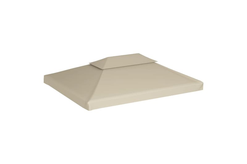 Lysthus dekke baldakin erstatning 310 g/ m² beige 3 x 4 m - Beige|Grå - Hagemøbler & utemiljø - Solbeskyttelse - Paviljong - Paviljongtak