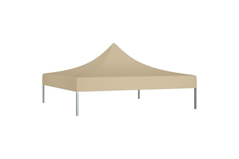 Teltduk for festtelt 2x2 m beige 270 g/m² - Beige - Hagemøbler & utemiljø - Solbeskyttelse - Paviljong - Paviljongtak