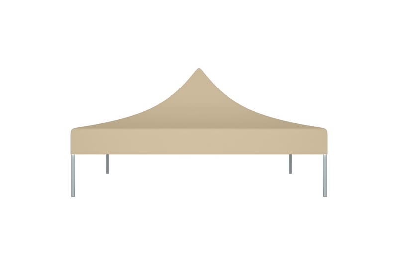 Teltduk for festtelt 2x2 m beige 270 g/m² - Beige - Hagemøbler & utemiljø - Solbeskyttelse - Paviljong - Paviljongtak