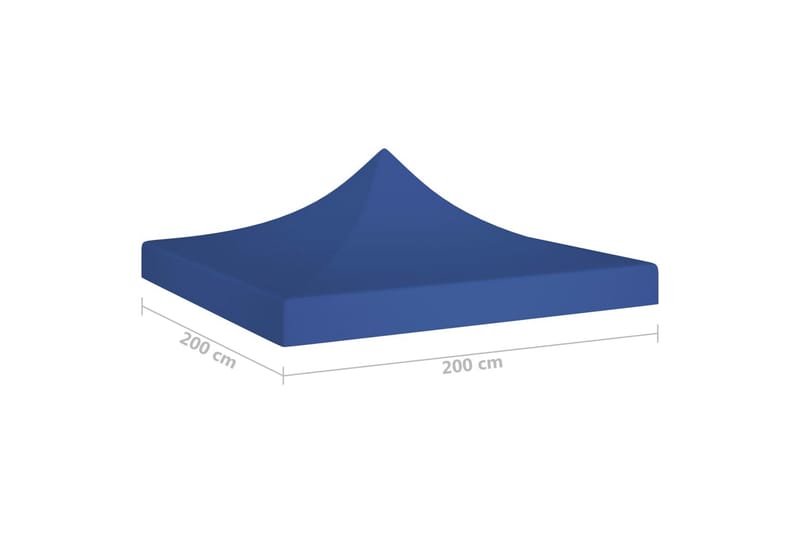 Teltduk for festtelt 2x2 m blå 270 g/m² - Blå - Hagemøbler & utemiljø - Solbeskyttelse - Paviljong - Paviljongtak