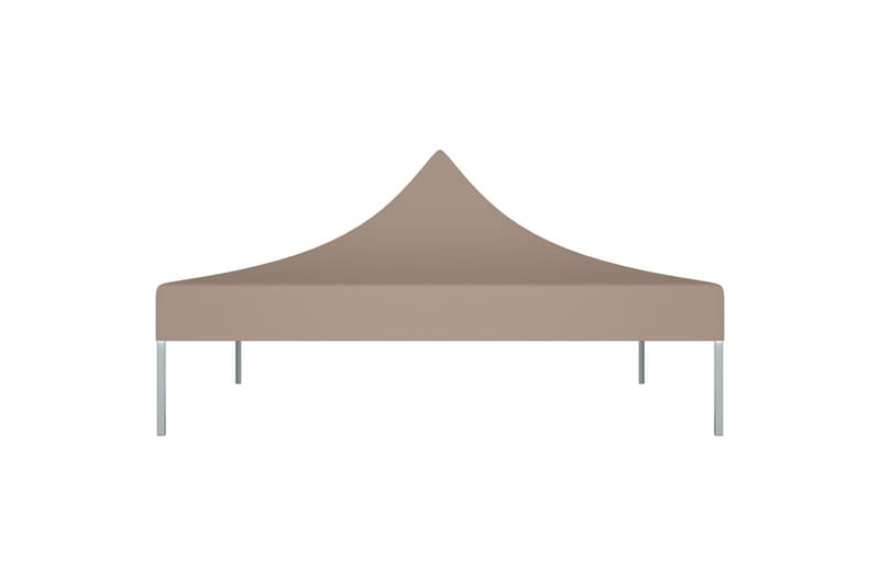 Teltduk for festtelt 2x2 m gråbrun 270 g/m² - Taupe - Hagemøbler & utemiljø - Solbeskyttelse - Paviljong - Paviljongtak