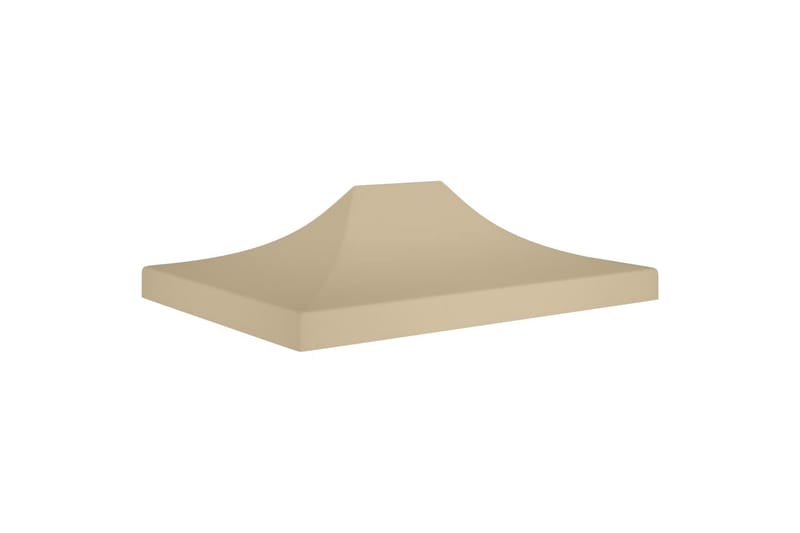 Teltduk for festtelt 4,5x3 m beige 270 g/m² - Beige - Hagemøbler & utemiljø - Solbeskyttelse - Paviljong - Paviljongtak