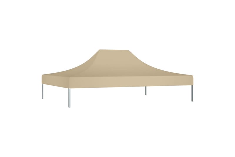 Teltduk for festtelt 4,5x3 m beige 270 g/m² - Beige - Hagemøbler & utemiljø - Solbeskyttelse - Paviljong - Paviljongtak