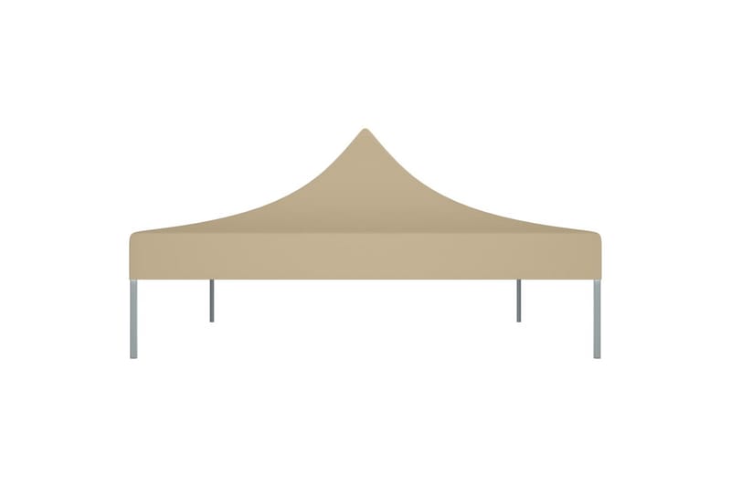 Teltduk for festtelt 4,5x3 m beige 270 g/m² - Beige - Hagemøbler & utemiljø - Solbeskyttelse - Paviljong - Paviljongtak