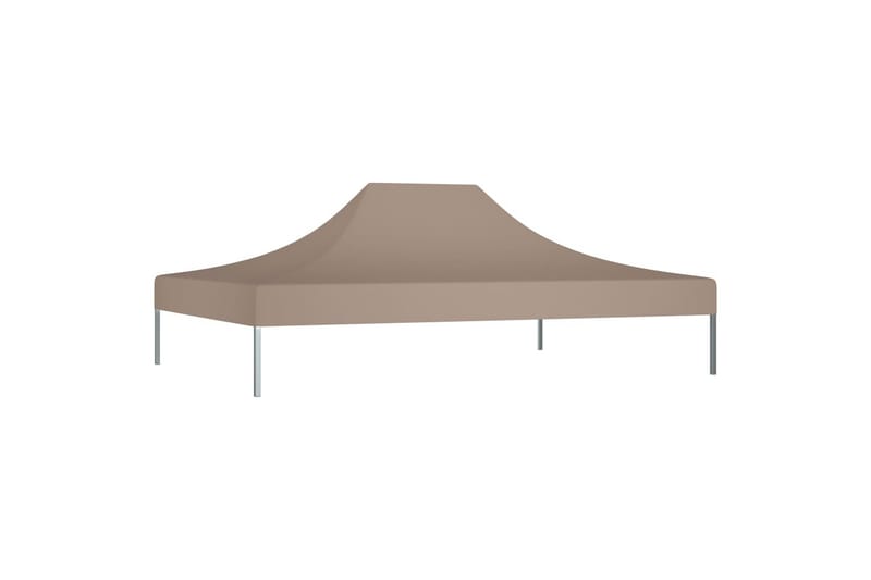 Teltduk for festtelt 4,5x3 m gråbrun 270 g/m² - Taupe - Hagemøbler & utemiljø - Solbeskyttelse - Paviljong - Paviljongtak