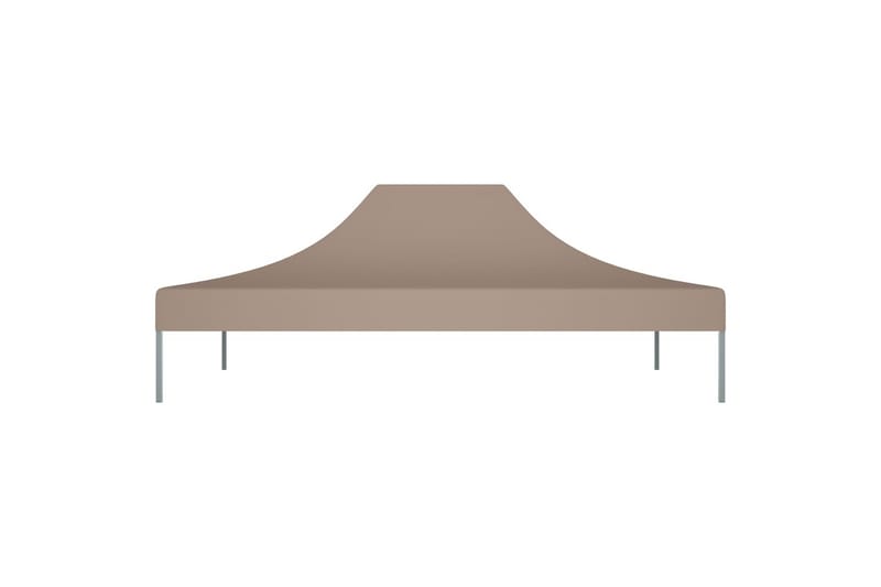 Teltduk for festtelt 4,5x3 m gråbrun 270 g/m² - Taupe - Hagemøbler & utemiljø - Solbeskyttelse - Paviljong - Paviljongtak