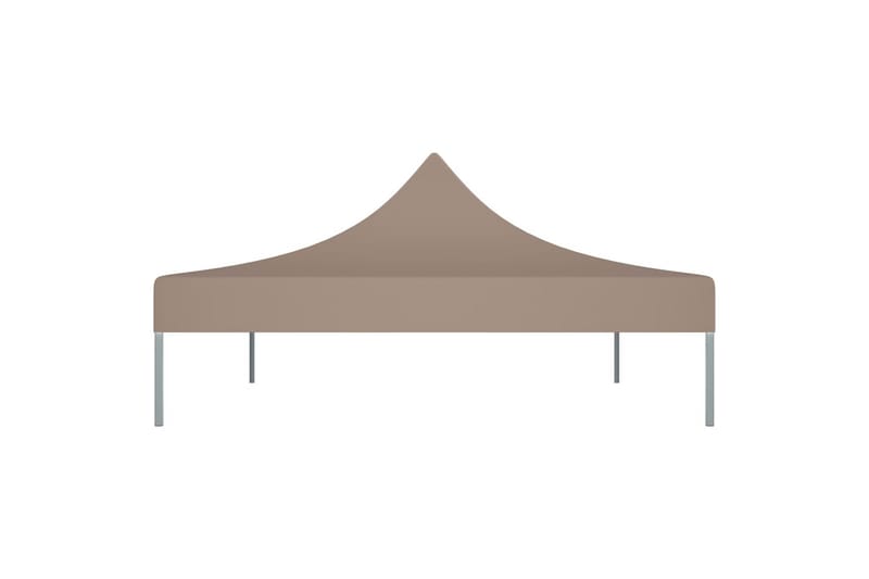 Teltduk for festtelt 4,5x3 m gråbrun 270 g/m² - Taupe - Hagemøbler & utemiljø - Solbeskyttelse - Paviljong - Paviljongtak