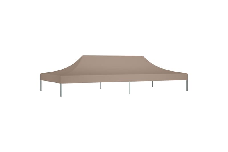 Teltduk for festtelt 6x3 m gråbrun 270 g/m² - Taupe - Hagemøbler & utemiljø - Solbeskyttelse - Paviljong - Paviljongtak