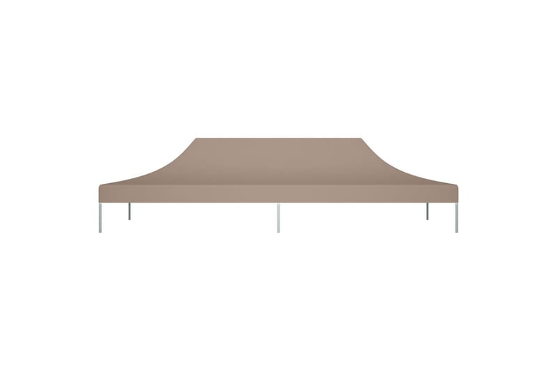 Teltduk for festtelt 6x3 m gråbrun 270 g/m² - Taupe - Hagemøbler & utemiljø - Solbeskyttelse - Paviljong - Paviljongtak