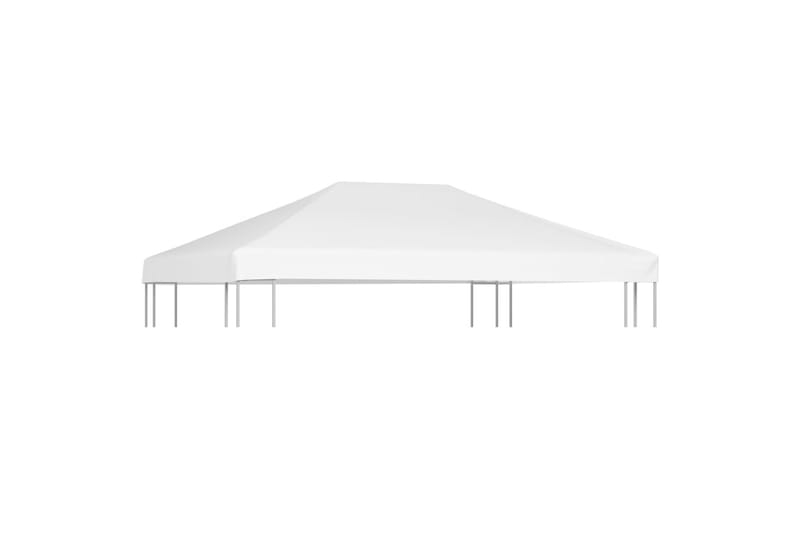 Toppduk til paviljong 270 g/m² 4x3 m hvit - Hvit - Hagemøbler & utemiljø - Solbeskyttelse - Paviljong - Paviljongtak