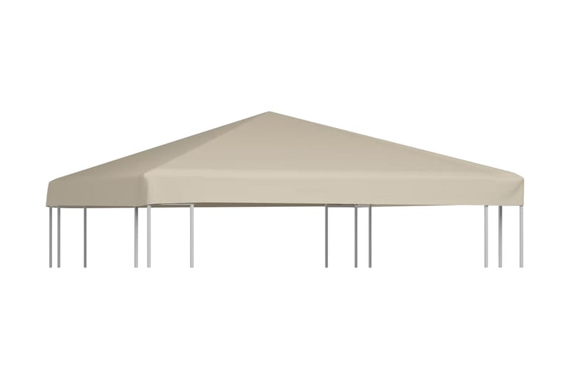 Toppduk til paviljong 310 g/m² 3x3 m beige - Beige|Grå - Hagemøbler & utemiljø - Solbeskyttelse - Paviljong - Paviljongtak