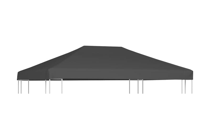 Toppduk til paviljong 310 g/m² 4x3 m grå - Grå - Hagemøbler & utemiljø - Solbeskyttelse - Paviljong - Paviljongtak