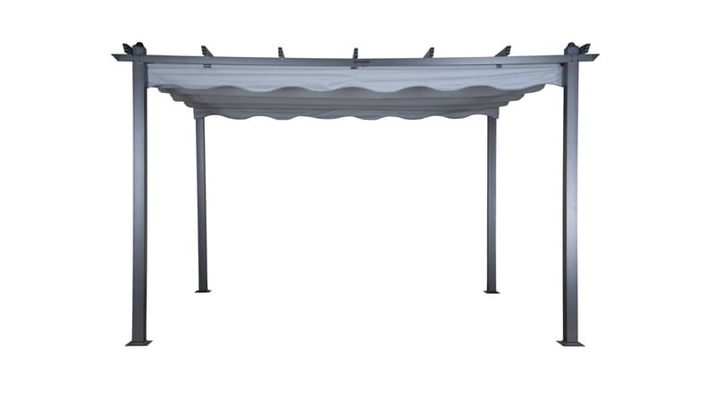 Lazio Pergola 295x395 cm - Svart/Grå - Hagemøbler & utemiljø - Solbeskyttelse - Pergola