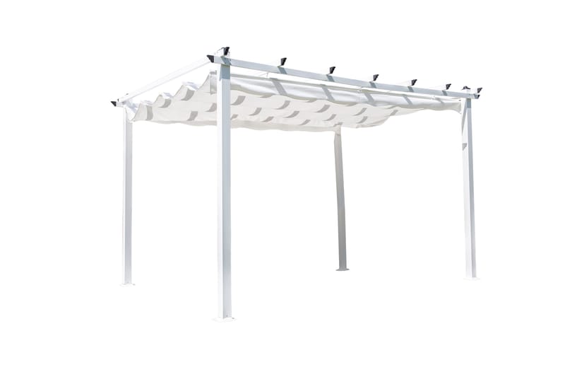 Lazio Pergola 348 cm - Hvit - Hagemøbler & utemiljø - Solbeskyttelse - Pergola