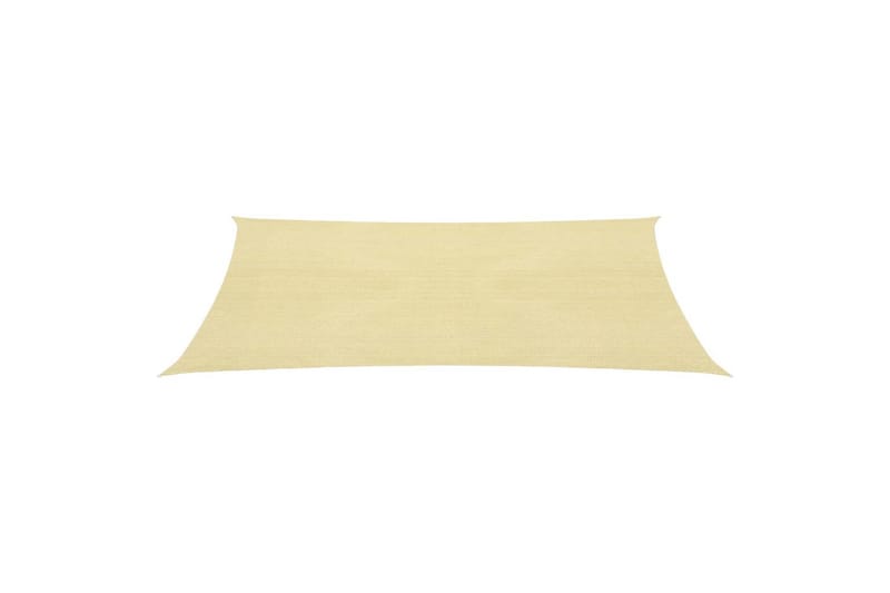 Solseil 160 g/m² beige 2,5x4,5 m HDPE - Beige - Hagemøbler & utemiljø - Solbeskyttelse - Solseil