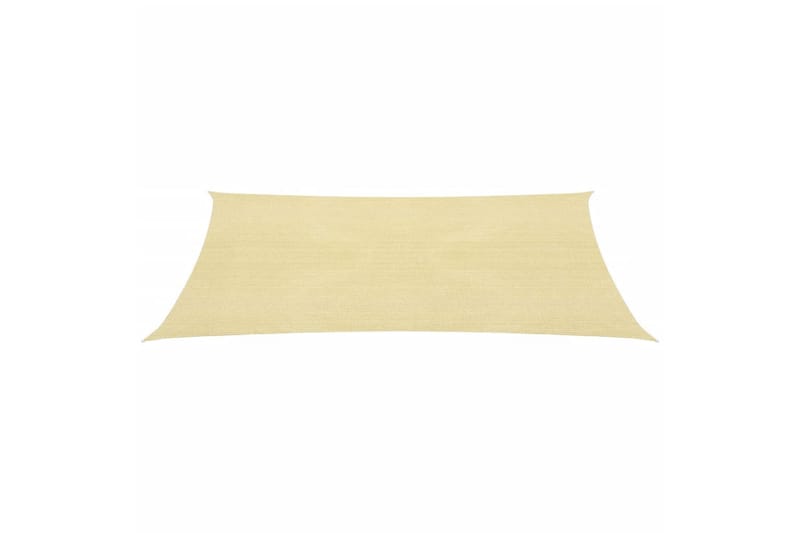 Solseil 160 g/m² beige 2,5x4 m HDPE - Beige - Hagemøbler & utemiljø - Solbeskyttelse - Solseil