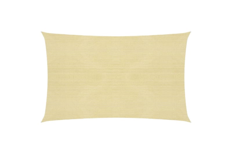 Solseil 160 g/m² beige 2,5x5 m HDPE - Beige - Hagemøbler & utemiljø - Solbeskyttelse - Solseil