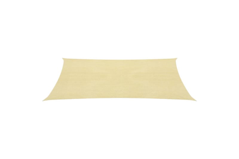 Solseil 160 g/m² beige 2,5x5 m HDPE - Beige - Hagemøbler & utemiljø - Solbeskyttelse - Solseil