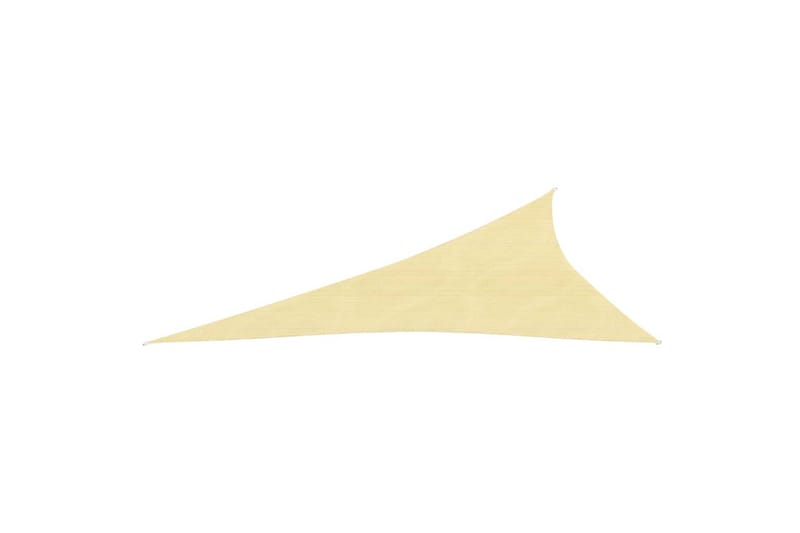 Solseil 160 g/m² beige 3x4x5 m HDPE - Beige - Hagemøbler & utemiljø - Solbeskyttelse - Solseil