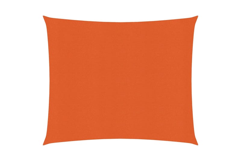 Solseil 160 g/m² oransje 2,5x2,5 m HDPE - Oransj - Hagemøbler & utemiljø - Solbeskyttelse - Solseil