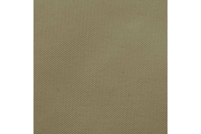 Solseil oxfordstoff rektangulær 2x3,5 m beige - Beige - Hagemøbler & utemiljø - Solbeskyttelse - Solseil