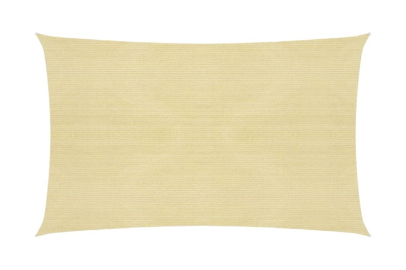 Solseil 160 g/m² beige 2x4,5 m HDPE - Beige - Hagemøbler & utemiljø - Solbeskyttelse - Solseil