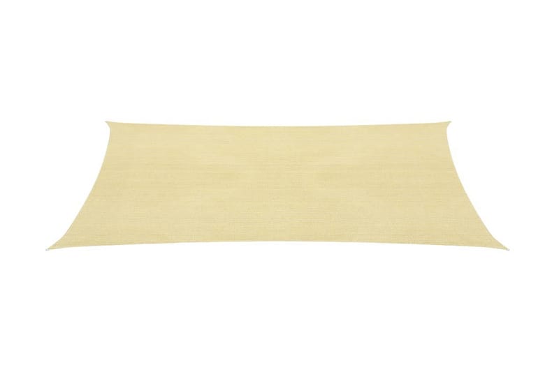 Solseil 160 g/m² beige 2x4,5 m HDPE - Beige - Hagemøbler & utemiljø - Solbeskyttelse - Solseil