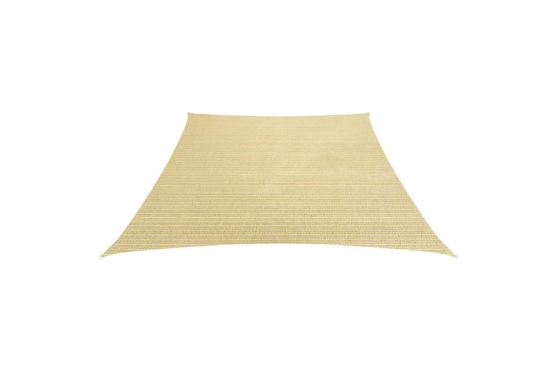 Solseil 160 g/m² beige 3/4x2 m HDPE - Beige - Hagemøbler & utemiljø - Solbeskyttelse - Solseil